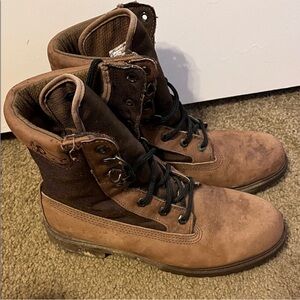 Rocky Men's Tan and Brown Lace-Up Boots